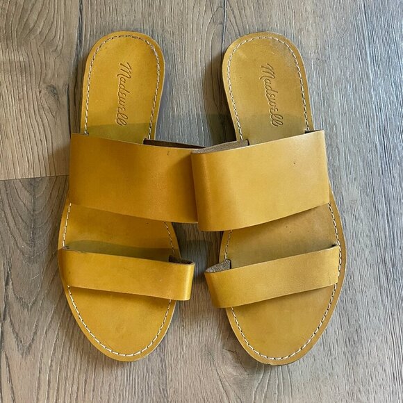 Madewell: Women’s Boardwalk Double Strap Leather Sandals: Size 8.5 AH748 - Picture 1 of 7